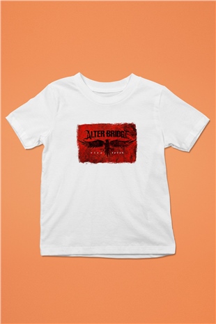 Alter Bridge Baskılı Unisex Beyaz Çocuk Tişört