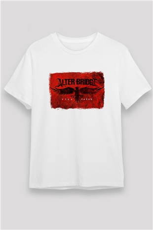 Alter Bridge Baskılı Unisex Beyaz Tişört