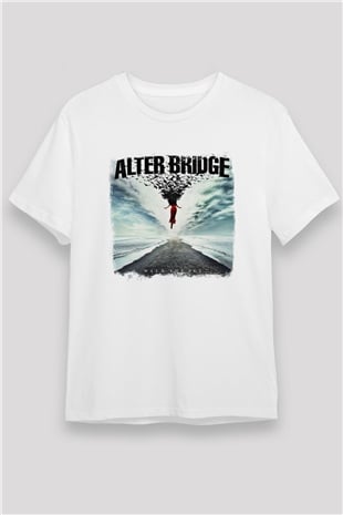 Alter Bridge Baskılı Unisex Beyaz Tişört