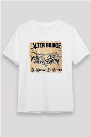 Alter Bridge Baskılı Unisex Beyaz Tişört