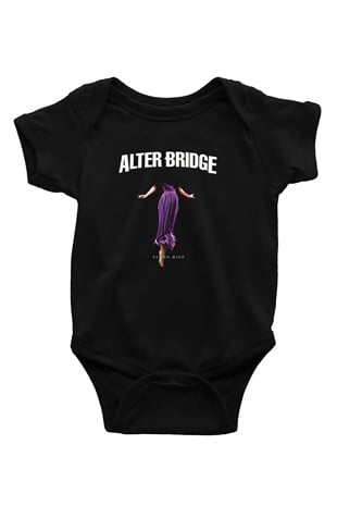 Alter Bridge Baskılı Unisex Siyah Bebek Body - Zıbın
