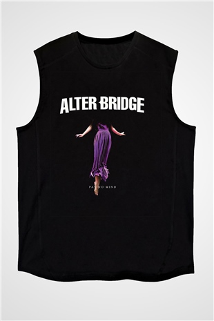 Alter Bridge Baskılı Unisex Siyah Kolsuz Tişört