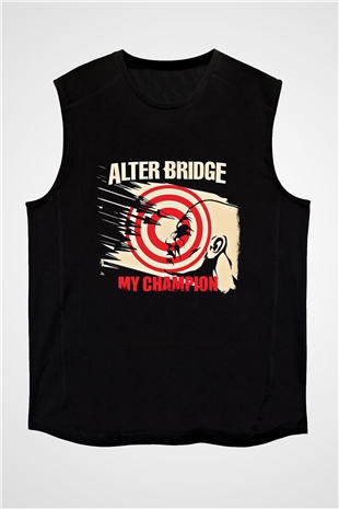 Alter Bridge Baskılı Unisex Siyah Kolsuz Tişört