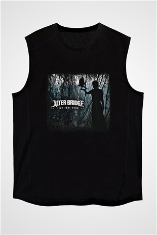 Alter Bridge Baskılı Unisex Siyah Kolsuz Tişört