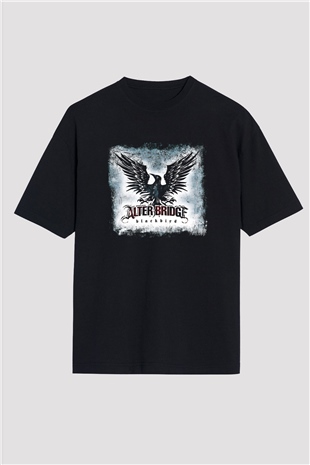 Alter Bridge Baskılı Unisex Siyah Oversize Tişört