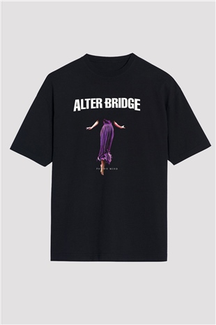 Alter Bridge Baskılı Unisex Siyah Oversize Tişört