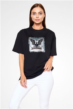 Alter Bridge Baskılı Unisex Siyah Oversize Tişört