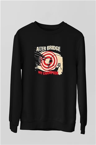 Alter Bridge Baskılı Unisex Siyah Sweatshirt