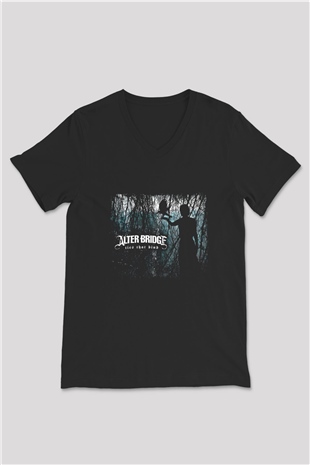 Alter Bridge Baskılı Unisex Siyah V Yaka Tişört