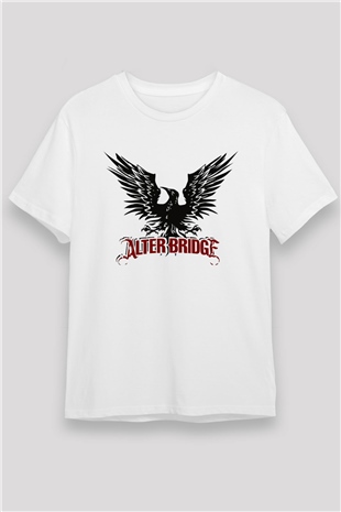 Alter Bridge Beyaz Unisex Tişört T-Shirt - TişörtFabrikası