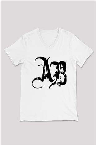 Alter Bridge Beyaz Unisex V Yaka Tişört