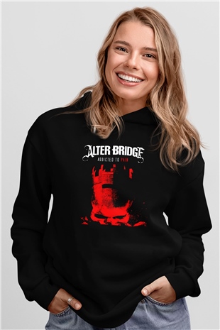 Alter Bridge Siyah Unisex Kapüşonlu Sweatshirt