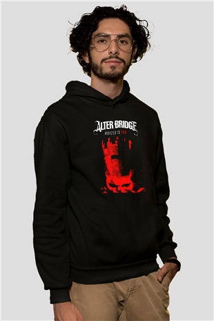Alter Bridge Siyah Unisex Kapüşonlu Sweatshirt