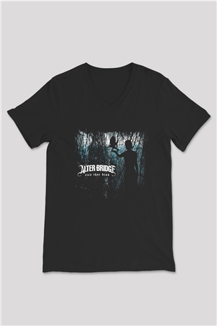 Alter Bridge Siyah Unisex V Yaka Tişört T-Shirt