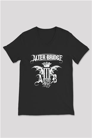 Alter Bridge Siyah Unisex V Yaka Tişört