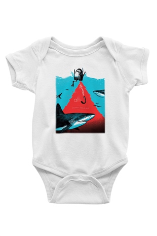 AltJ Baskılı Beyaz Unisex Bebek Body - Zıbın