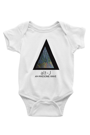 AltJ Baskılı Beyaz Unisex Bebek Body - Zıbın