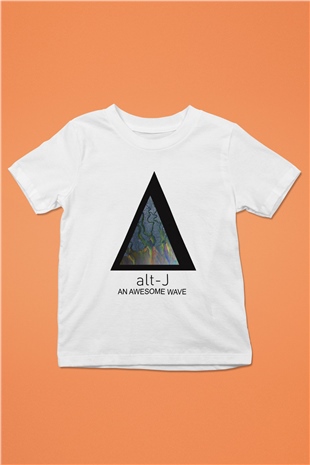 AltJ Baskılı Beyaz Unisex Çocuk Tişört