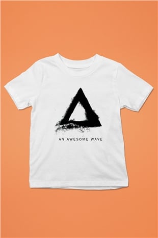 AltJ Baskılı Beyaz Unisex Çocuk Tişört