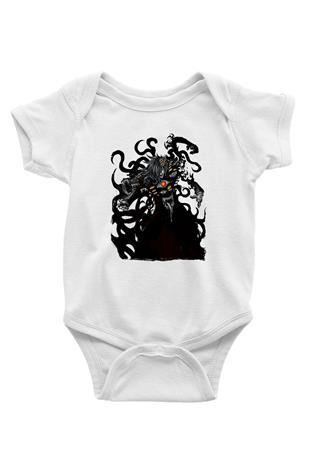 Alucard Baskılı Beyaz Unisex Bebek Body - Zıbın