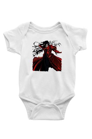 Alucard Baskılı Beyaz Unisex Bebek Body - Zıbın
