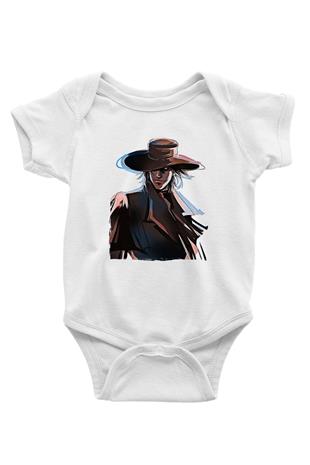 Alucard Baskılı Beyaz Unisex Bebek Body - Zıbın