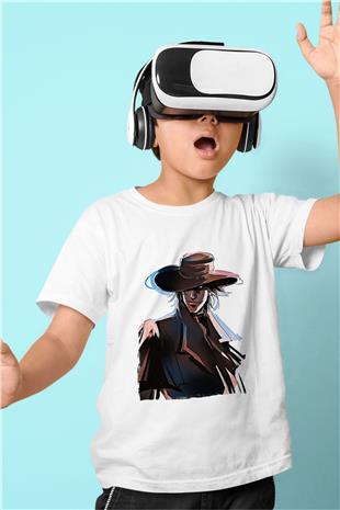 Alucard Baskılı Beyaz Unisex Beyaz Çocuk Tişört - Tshirt