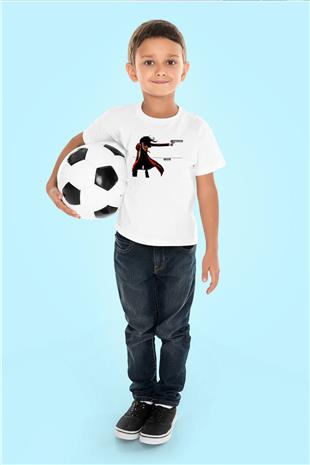 Alucard Baskılı Beyaz Unisex Beyaz Çocuk Tişört - Tshirt