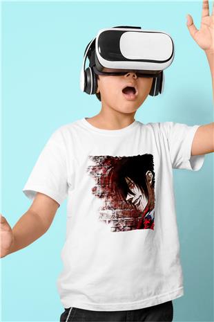 Alucard Baskılı Beyaz Unisex Beyaz Çocuk Tişört - Tshirt