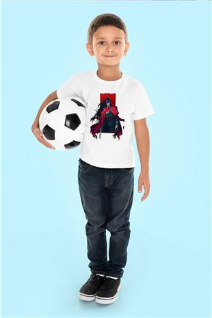 Alucard Baskılı Beyaz Unisex Beyaz Çocuk Tişört - Tshirt