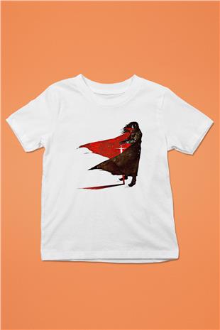 Alucard Baskılı Beyaz Unisex Beyaz Çocuk Tişört - Tshirt