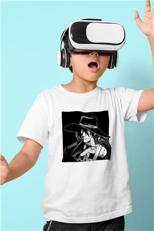 Alucard Baskılı Beyaz Unisex Beyaz Çocuk Tişört - Tshirt