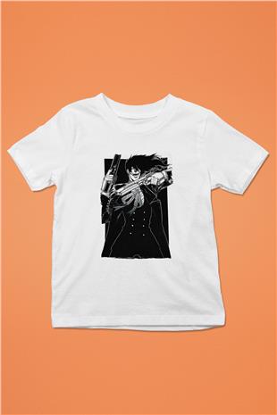 Alucard Baskılı Beyaz Unisex Beyaz Çocuk Tişört - Tshirt