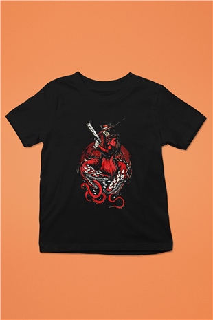 Alucard Baskılı Unisex Siyah Çocuk Tişört - Tshirt