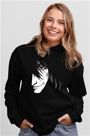 Alucard Baskılı Unisex Siyah Hoodie