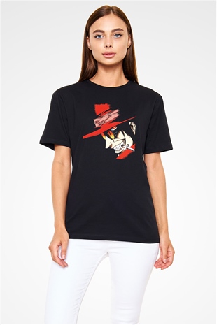 Alucard Baskılı Unisex Siyah Tişört - Tshirt