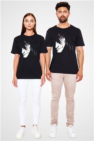Alucard Baskılı Unisex Siyah Tişört - Tshirt