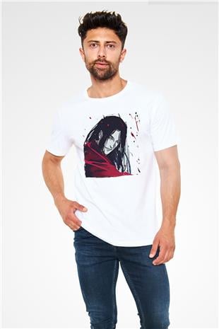 Alucard Unisex Baskılı Beyaz Tişört - Tshirt