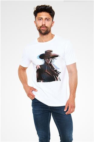 Alucard Unisex Baskılı Beyaz Tişört - Tshirt