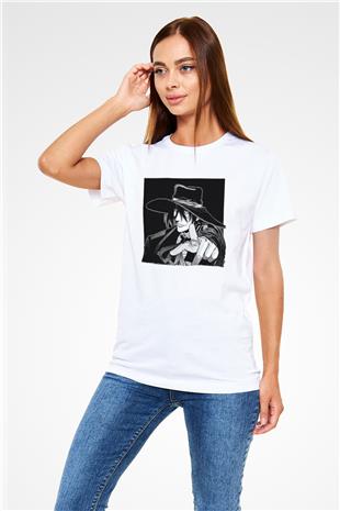 Alucard Unisex Baskılı Beyaz Tişört - Tshirt