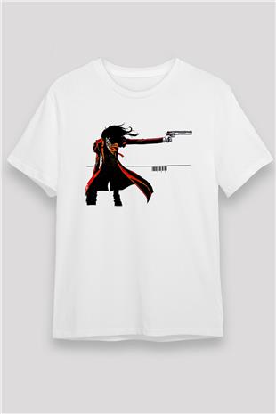 Alucard Unisex Baskılı Beyaz Tişört - Tshirt