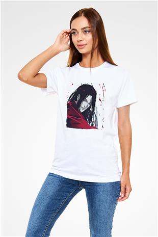Alucard Unisex Baskılı Beyaz Tişört - Tshirt