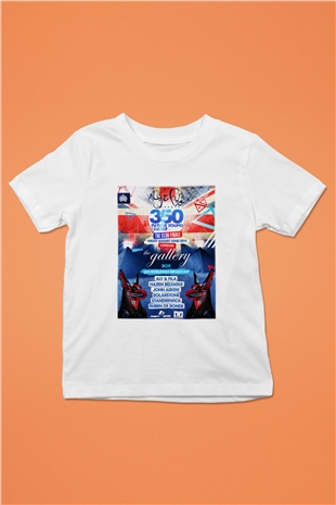 Aly & Fila Baskılı Beyaz Unisex Çocuk Tişört