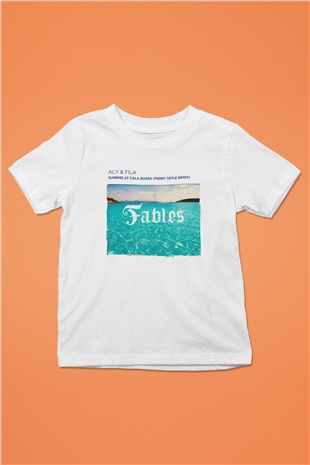 Aly & Fila Beyaz Unisex Çocuk Tişört