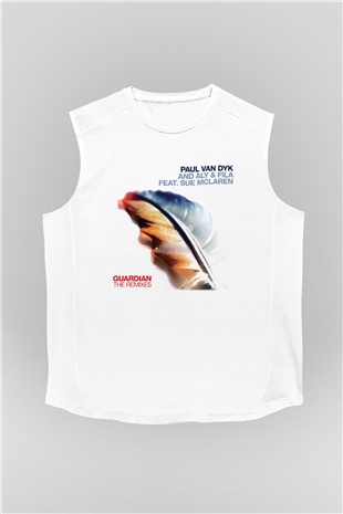 Aly & Fila Beyaz Unisex Kolsuz Tişört