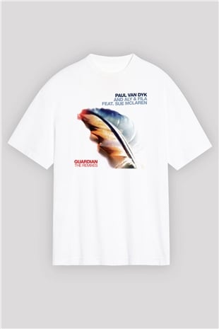 Aly & Fila Beyaz Unisex Oversize Tişört T-Shirt