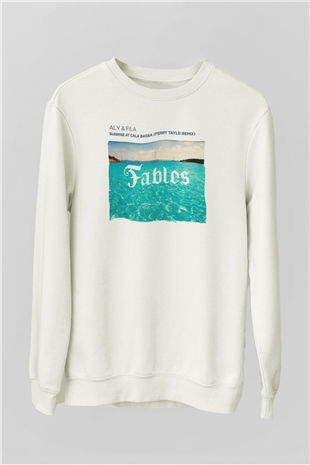 Aly & Fila Beyaz Unisex Sweatshirt
