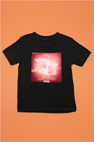 Aly & Fila Siyah Unisex Çocuk Tişört