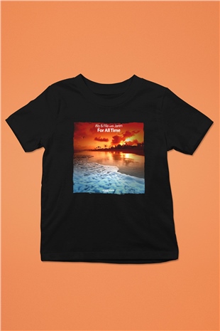 Aly & Fila Siyah Unisex Çocuk Tişört