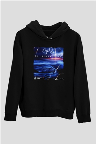 Aly & Fila Siyah Unisex Kapüşonlu Sweatshirt